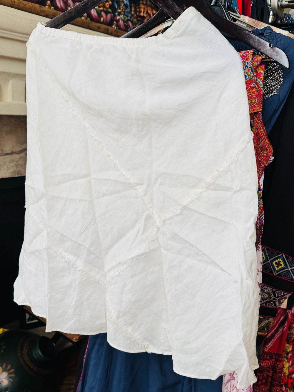 Allison Taylor White Midi Skirt